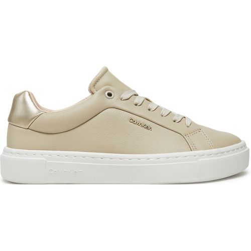 Sneakers Cupsole Lace Up W/Ml HW0HW02288 Écru - Calvin Klein - Modalova