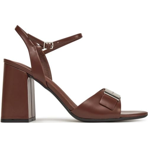 Sandali Heel Sandal 85 W/Ck Hw - Lth HW0HW02485 - Calvin Klein - Modalova