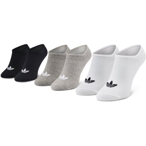 Set di 3 paia di calzini corti unisex Trefoil Liner FT8524 White/Black - Adidas - Modalova
