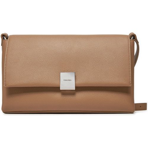 Borsetta Ck Plaque Medium Shoulder Bag K60K612783 - Calvin Klein - Modalova