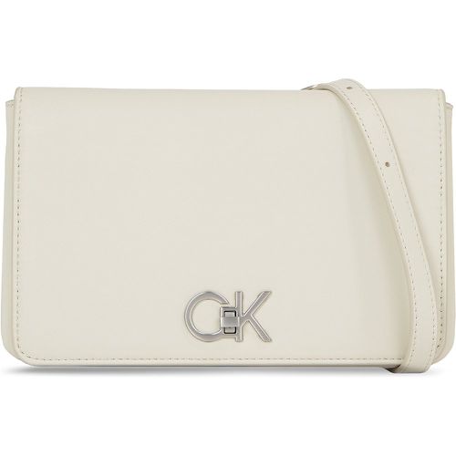 Borsetta Re-Lock Double Gusett Xbody K60K611531 Écru - Calvin Klein - Modalova