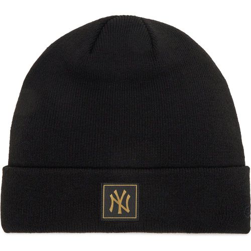 Berretto New York Yankees Metallic Badge Black Cuff Knit Beanie 60424815 - new era - Modalova