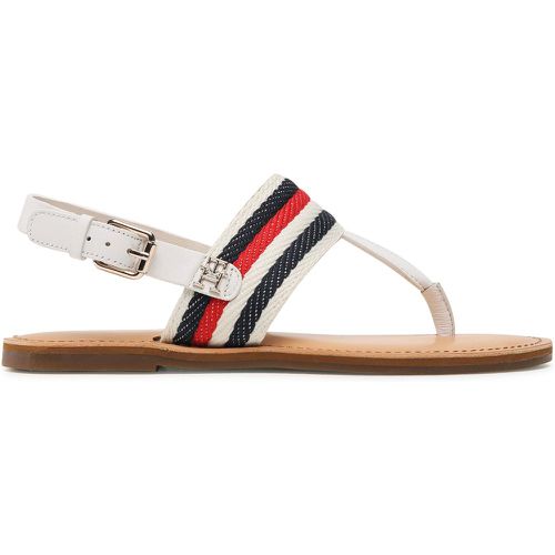 Sandali Flat Sandal Corporate FW0FW06988 Écru - Tommy Hilfiger - Modalova