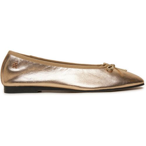 Ballerine Ballerina Soft Leather Metallic FW0FW08452 - Tommy Hilfiger - Modalova