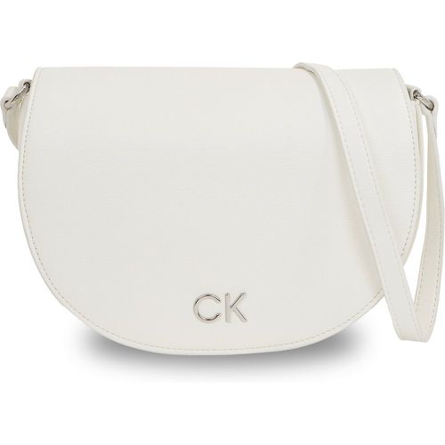 Borsetta Ck Daily Saddle Bag Pebble K60K611679 Bright White YAF - Calvin Klein - Modalova