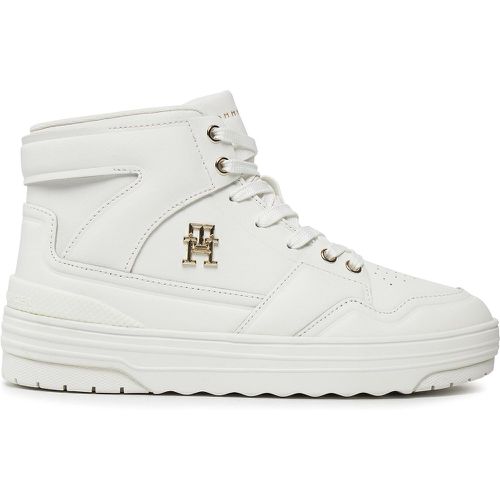 Sneakers Th Basket Hi FW0FW07757 Écru - Tommy Hilfiger - Modalova