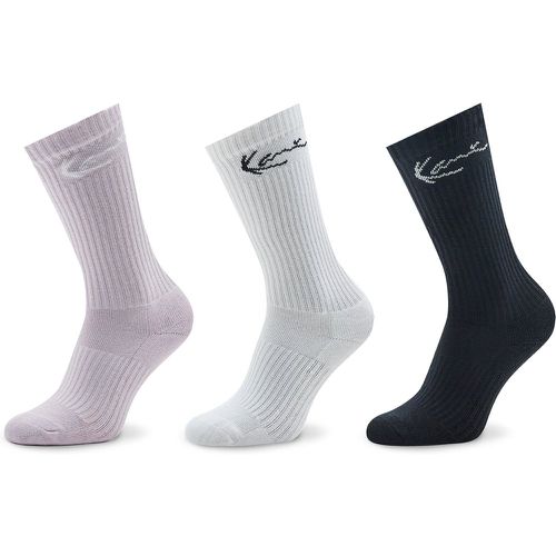 Set di 3 paia di calzini lunghi unisex Signature 3-Pack Sock 3104005 - Karl Kani - Modalova