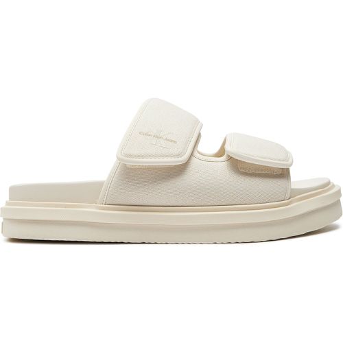 Ciabatte Double Bar Sandal Mtl YM0YM01020 Écru - Calvin Klein Jeans - Modalova