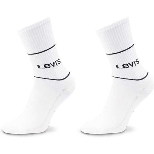 Set di 2 paia di calzini lunghi unisex 701210567 White - Levi's® - Modalova