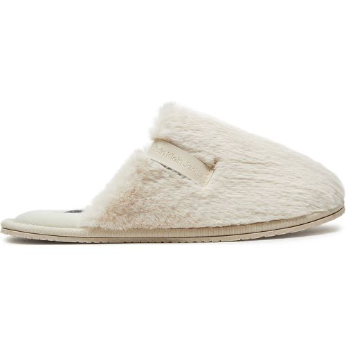 Pantofole Hotel Slipper Fur After Glow YW0YW01593 Écru - Calvin Klein Jeans - Modalova