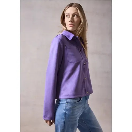 Jacke im Velours-Look - cecil - Modalova