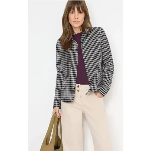 Jacquard Check Indoor Jacke - cecil - Modalova