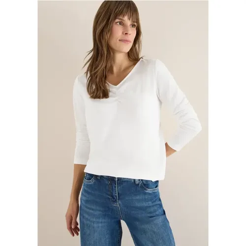 Basic Shirt mit Raffung - cecil - Modalova