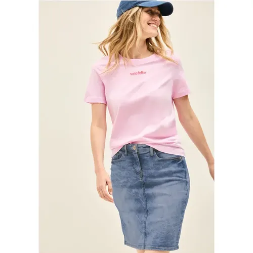 Jeansrock mit Schlitzdetail - cecil - Modalova