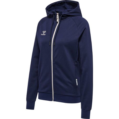 Felpa con cappuccio da donna in cotone con zip Move Grid - Hummel - Modalova