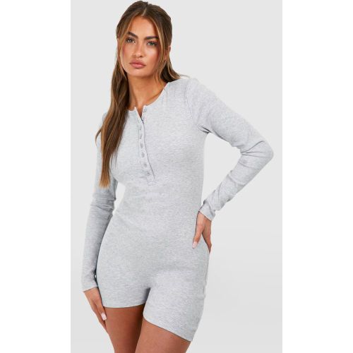 Mono De Canalé Con Botones Frontales - boohoo - Modalova