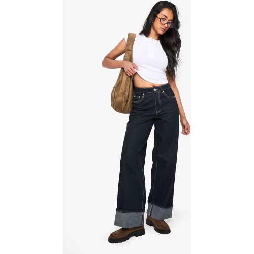 Vaquero Con Bajo Bajo Y Escote Pronunciado - boohoo - Modalova