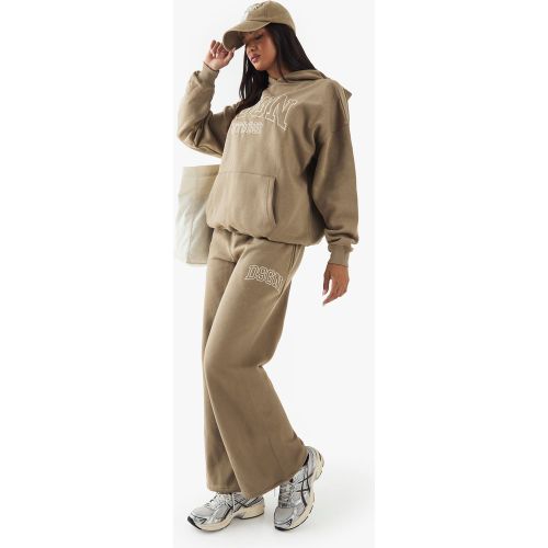 Pantalón Deportivo Recto Con Bordado Dsgn Collegiate - boohoo - Modalova