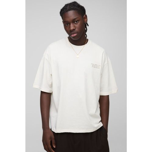 T-shirt oversize à broderie 13 - S - Boohooman - Modalova