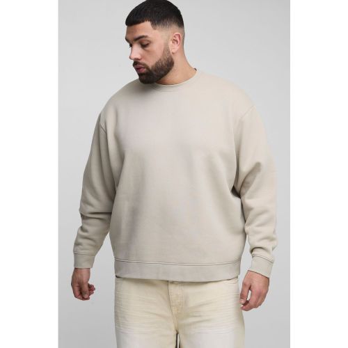 Grande taille - Sweat oversize basique à col ras du cou homme - XXXL - Boohooman - Modalova