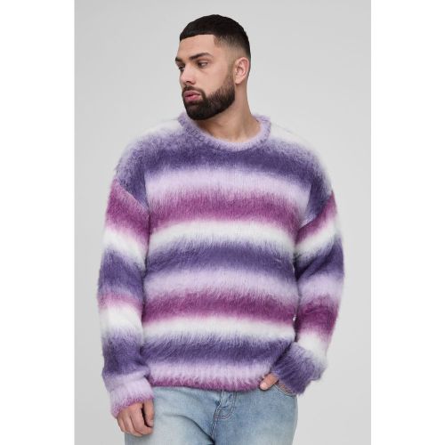 Grande taille - Pull oversize à rayures - XXL - Boohooman - Modalova