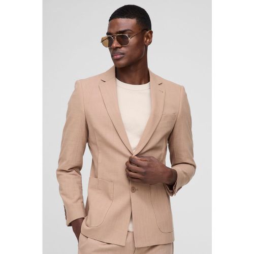 Blazer cintré mélangé - 34 - Boohooman - Modalova