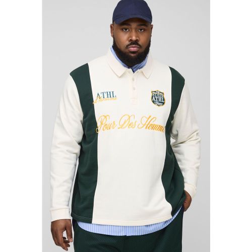 Polo Plus De Rugby Universitario Con Bordado - boohoo - Modalova