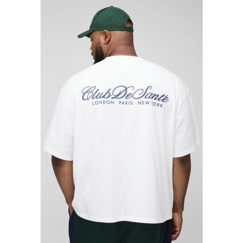 Grande taille - T-shirt oversize à imprimé Club - 2XL - Boohooman - Modalova