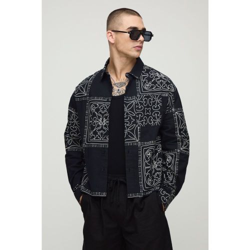 Chemise oversize imprimée - S - Boohooman - Modalova