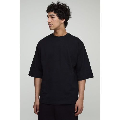 T-shirt oversize épais à manches 3/4 - S - Boohooman - Modalova