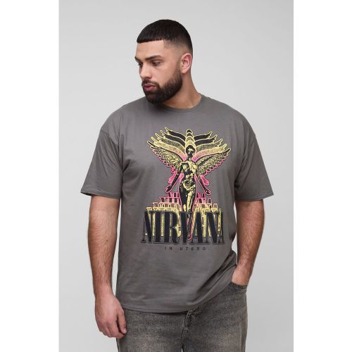 Grande taille - T-shirt à imprimé Nirvana - 2XL - Boohooman - Modalova