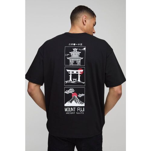 T-shirt oversize à imprimé graffiti - M - Boohooman - Modalova