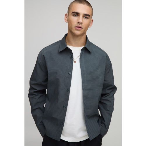 Oversized Nylon Ripstop Shirt - boohoo - Modalova