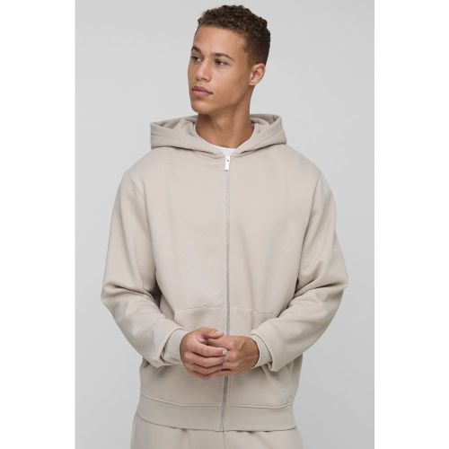 Tall - Sweat à capuche basique zippé homme - 2XL - Boohooman - Modalova