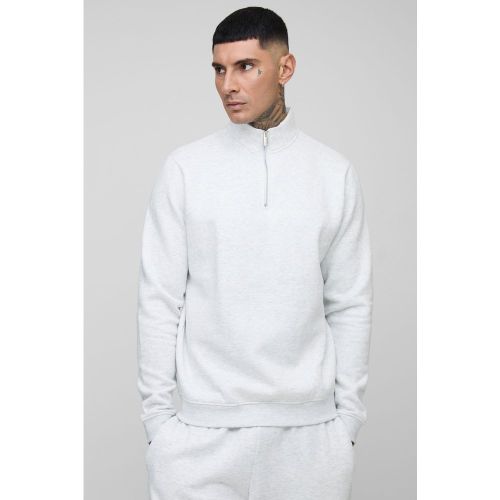 Tall - Sweat basique à col zippé montant homme - 2XL - Boohooman - Modalova