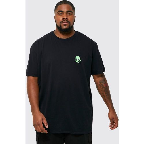 Grande taille - T-shirt à broderie alien - XXL - Boohooman - Modalova