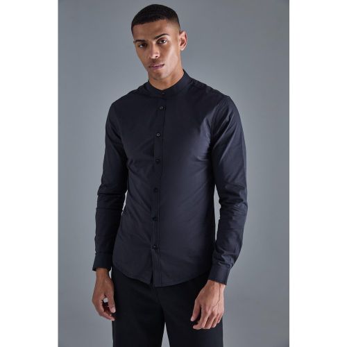 Chemise à manches longues et col rond - XL - Boohooman - Modalova