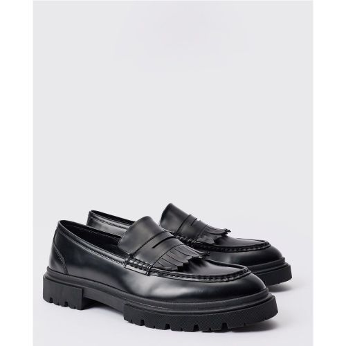 Mocasines Con Borlas Y Suela Gruesa De Cuero Sintético - boohoo - Modalova