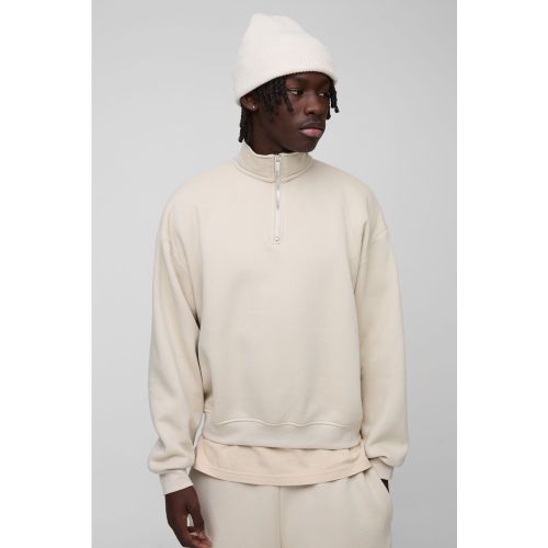 Sweat oversize basique à col cheminée homme - M - Boohooman - Modalova