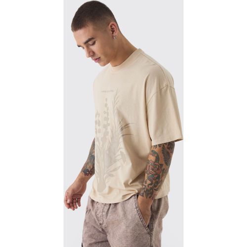 T-shirt oversize fleuri - M - Boohooman - Modalova