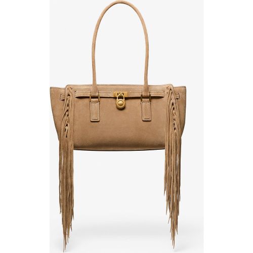 MK Petit sac Hamilton Moderne en daim à franges - Michael Kors - MICHAEL Michael Kors - Modalova