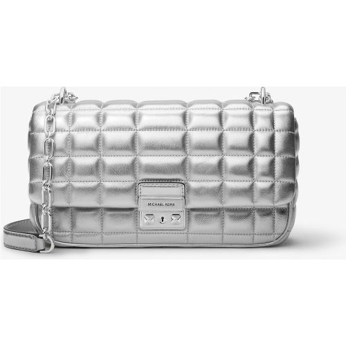 MK Grand sac porté épaule Tribeca en cuir matelassé métallisé - Michael Kors - MICHAEL Michael Kors - Modalova