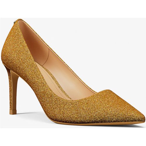 MK Escarpin Alina en cuir travaillé pailleté - Michael Kors - MICHAEL Michael Kors - Modalova