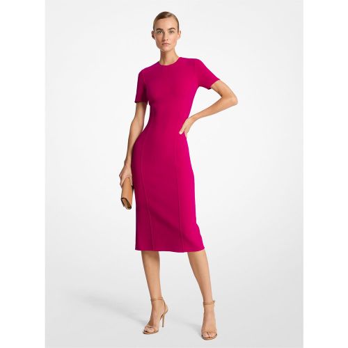 MK Robe fourreau en laine extensible double face - Michael Kors - MICHAEL KORS COLLECTION - Modalova