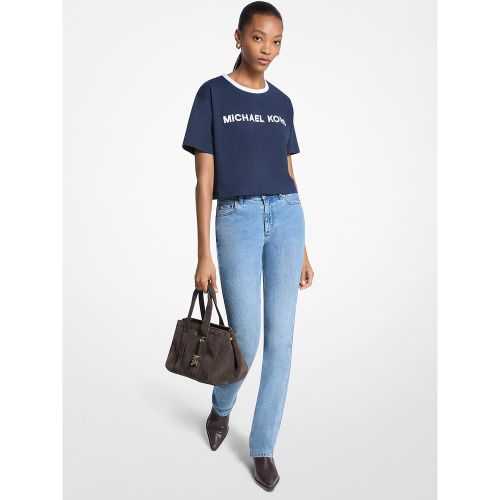 MK T-shirt en coton appliqué - Michael Kors - MICHAEL Michael Kors - Modalova