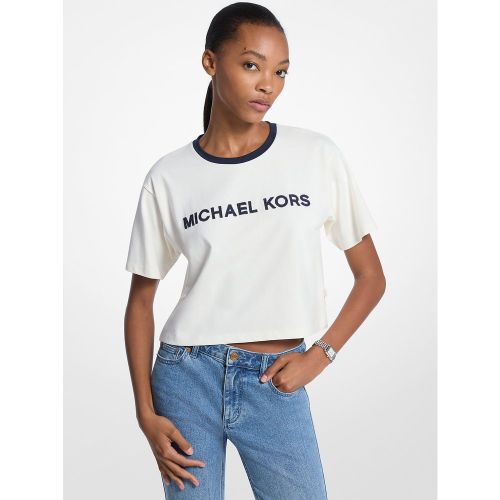 MK T-shirt en coton appliqué - Michael Kors - MICHAEL Michael Kors - Modalova