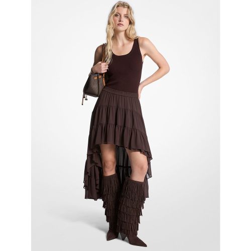 MK Jupe à plusieurs niveaux en crêpe georgette - Michael Kors - MICHAEL Michael Kors - Modalova