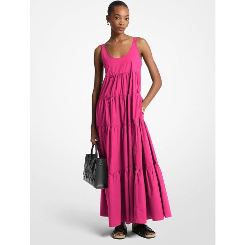 MK Robe à plusieurs niveaux en coton extensible - Michael Kors - MICHAEL Michael Kors - Modalova