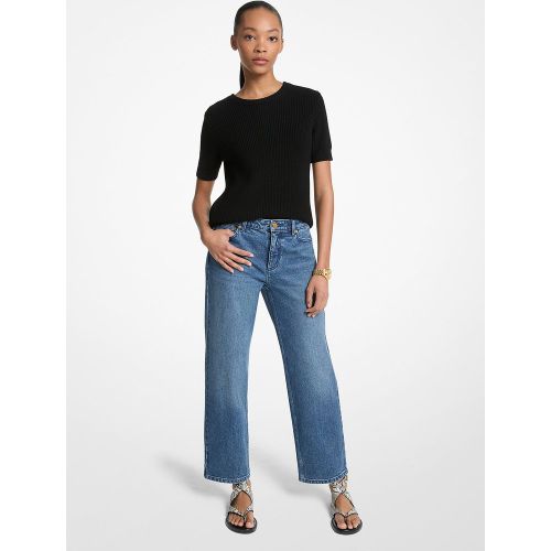MK Jean droit en denim extensible - Michael Kors - MICHAEL Michael Kors - Modalova