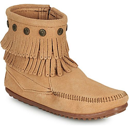 DOUBLE FRINGE SIDE ZIP BOOT women's Mid Boots in - minnetonka - Modalova